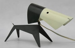 Original Jean Boris Lacroix Dog Lamp by Disderot, France, 1950