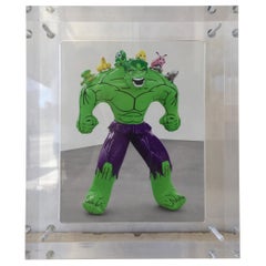 Anuncio original de la exposición de Jeff Koons "Hulk Elvis" de la Galería Gagosian