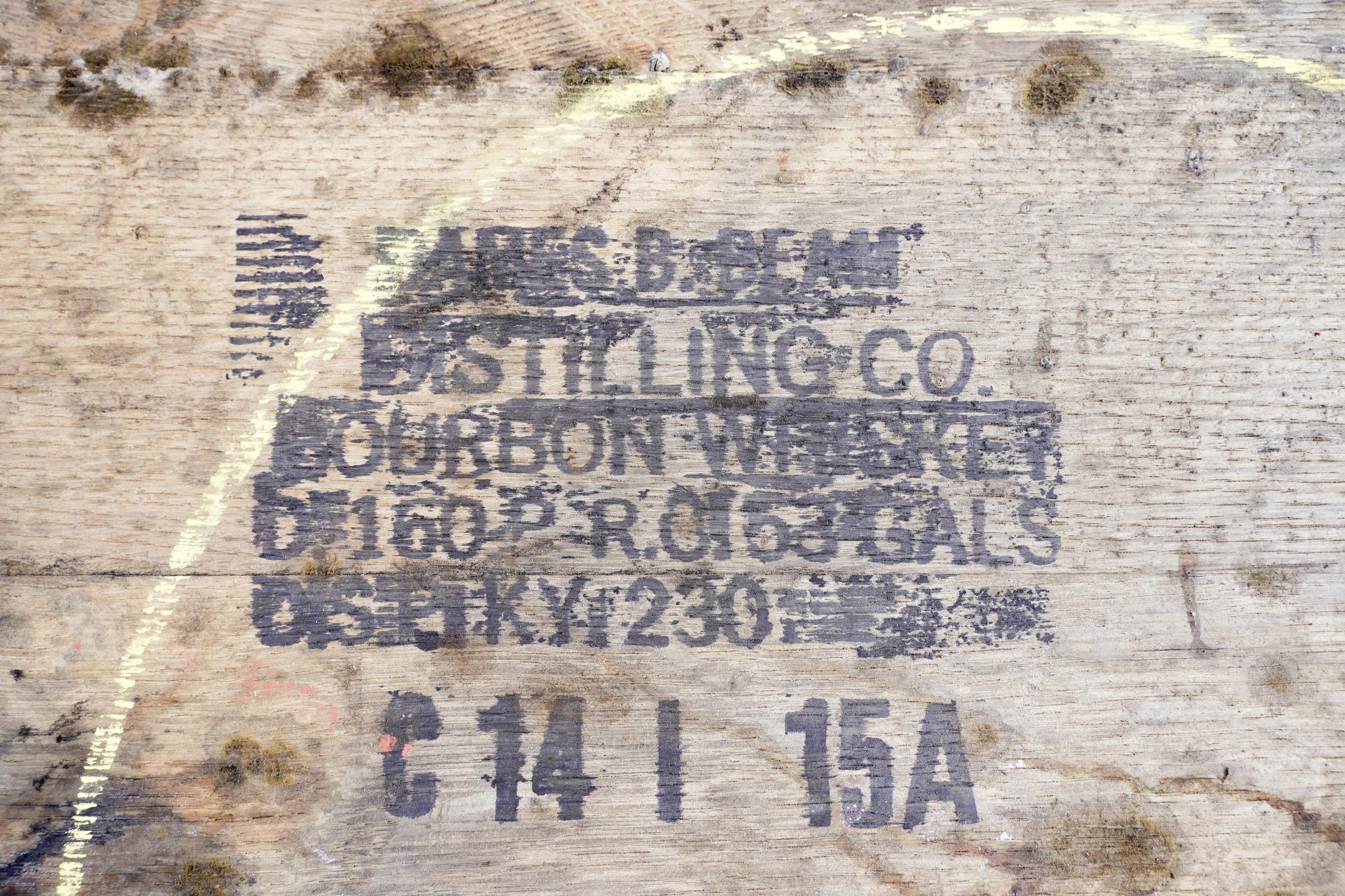 Original Jim Beam Whiskey Wood Bourbon Barrel Steel Straps 1