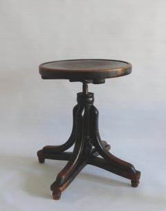 Sgabello originale J.&J. Sgabello per pianoforte Kohn, primi anni '20. Secolo