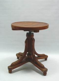 Sgabello originale J.&J. Sgabello per pianoforte Kohn, primi anni '20. Secolo