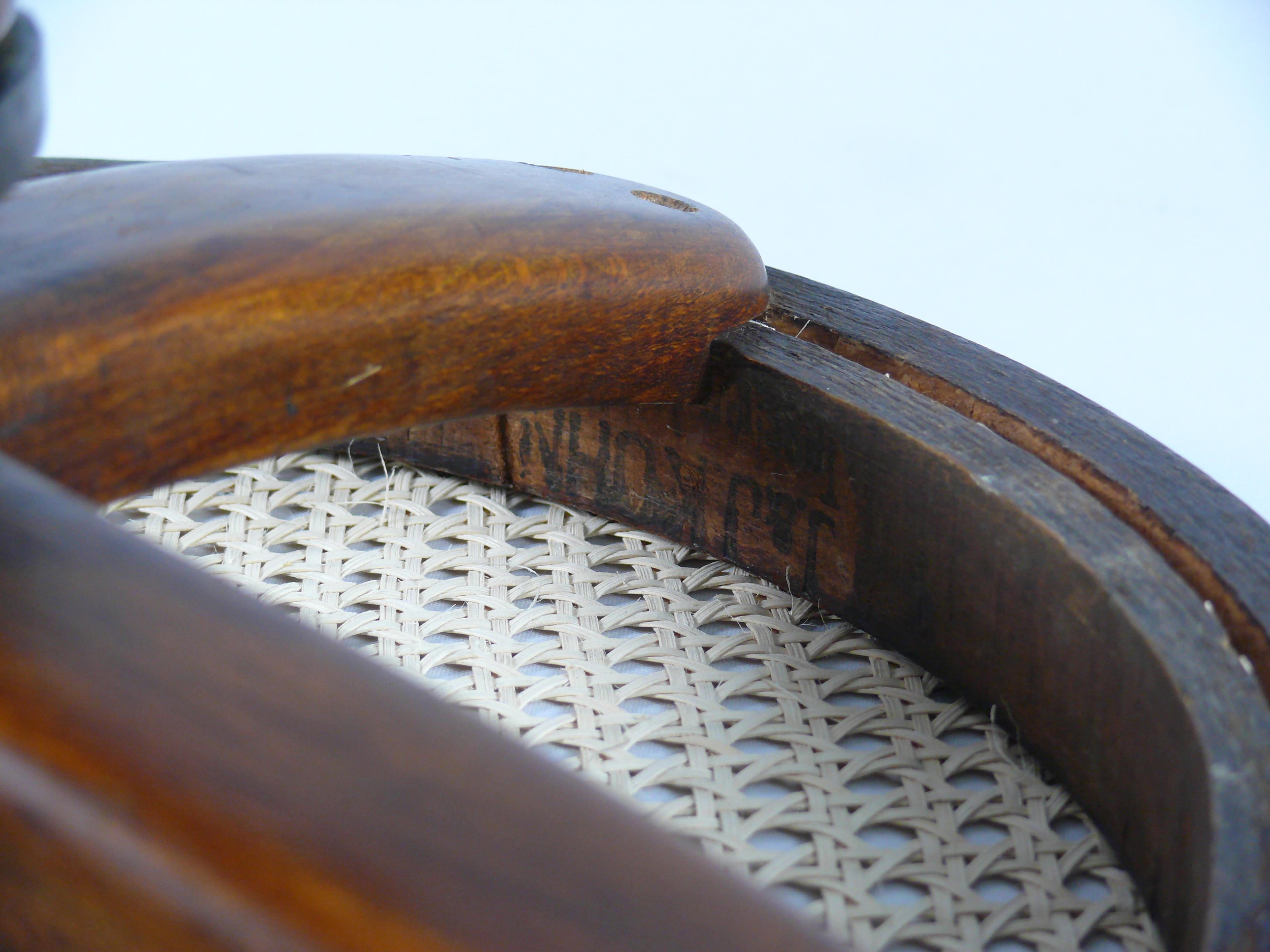 Wood Original J.&J. Kohn Piano Stool, Early 20. Century