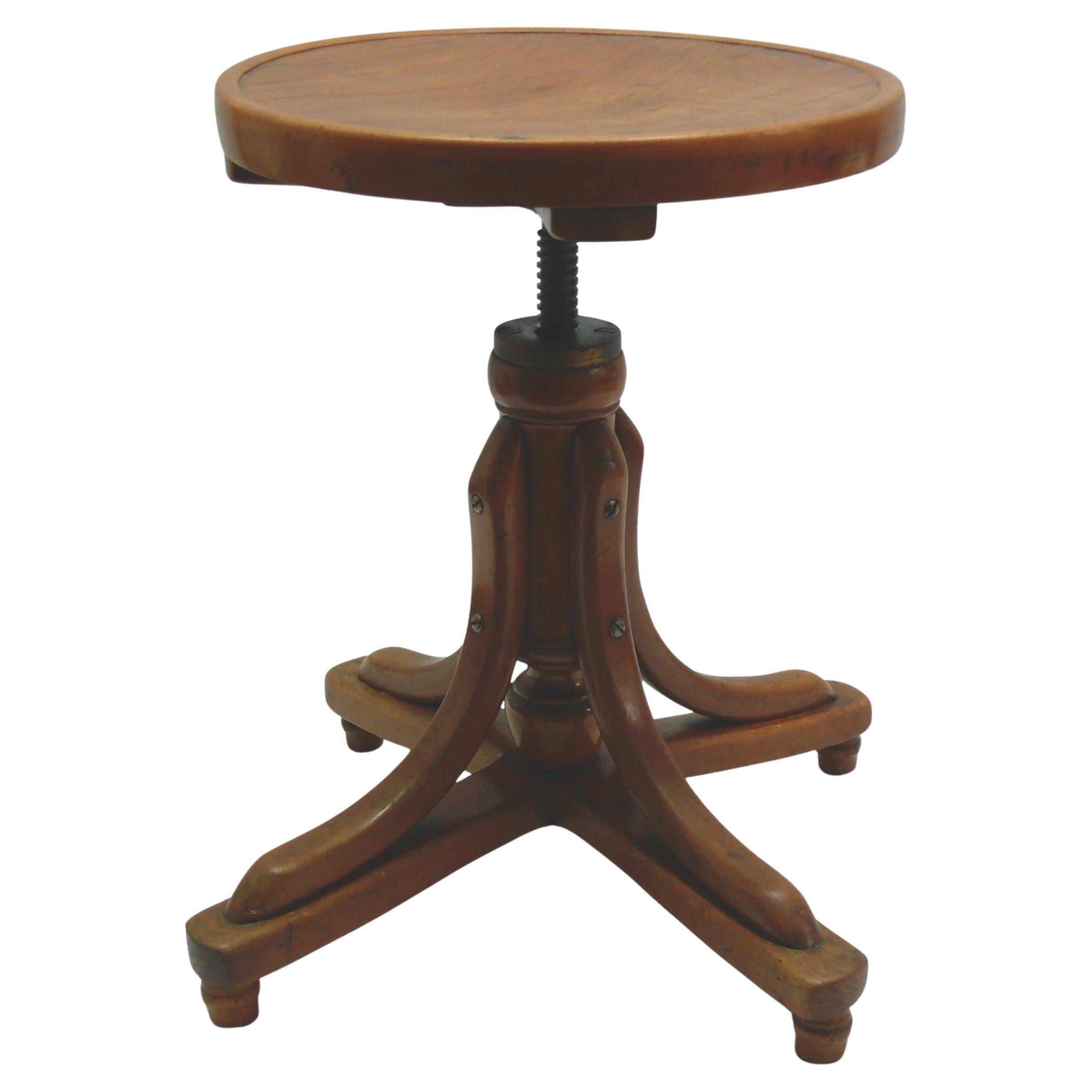 Original J.&J. Kohn Piano Stool, Early 20. Century