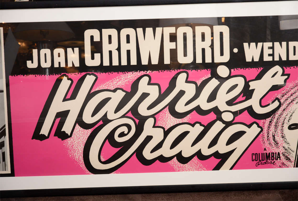 American Original Joan Crawford Cinema Poster from the Classic Film Harriet Craig