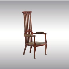 Original John Sollie Henry, armchair, London 1895