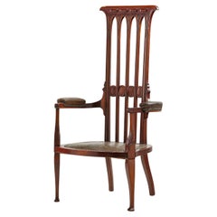 Original John Sollie Henry, armchair, London 1895