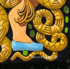 Original  'Joie de Vivre' Figurative Fantasy Painting by Frank Kay Wenham Allen