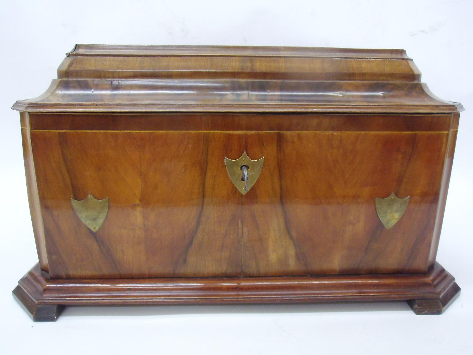 Hand-Crafted Original Joiner Guild Chest from the Biedermeier Period For Sale