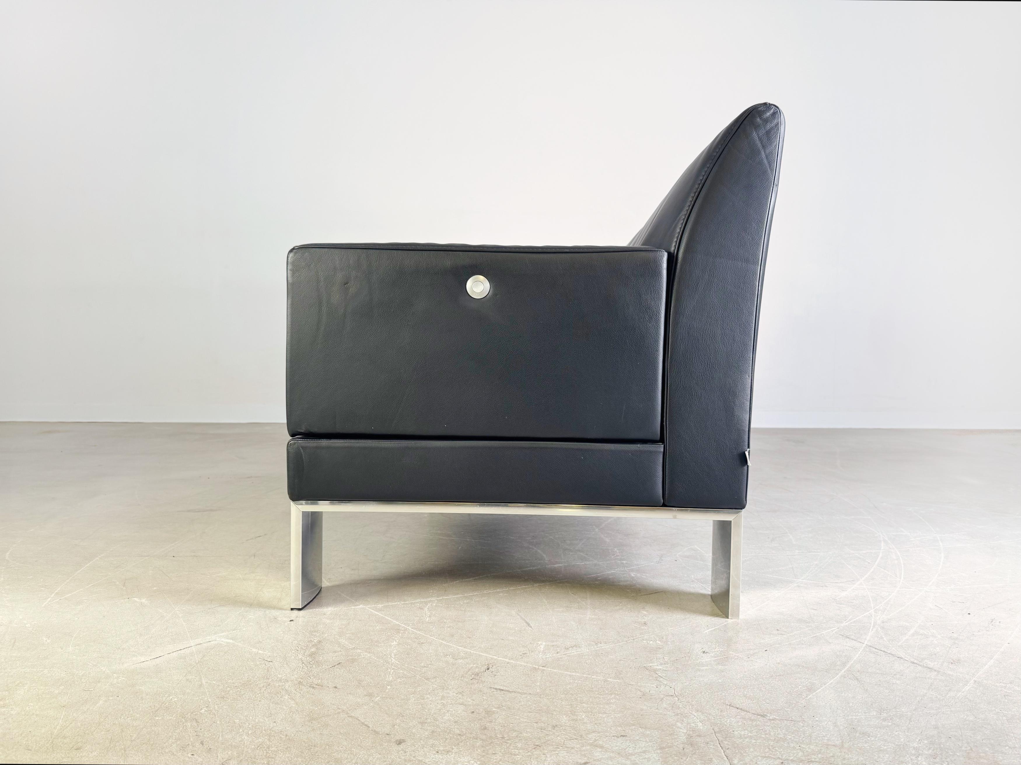 Original Jori Glove Sofa Zweisitzer klappbar Design Couch Leder In Good Condition For Sale In Berlin, DE