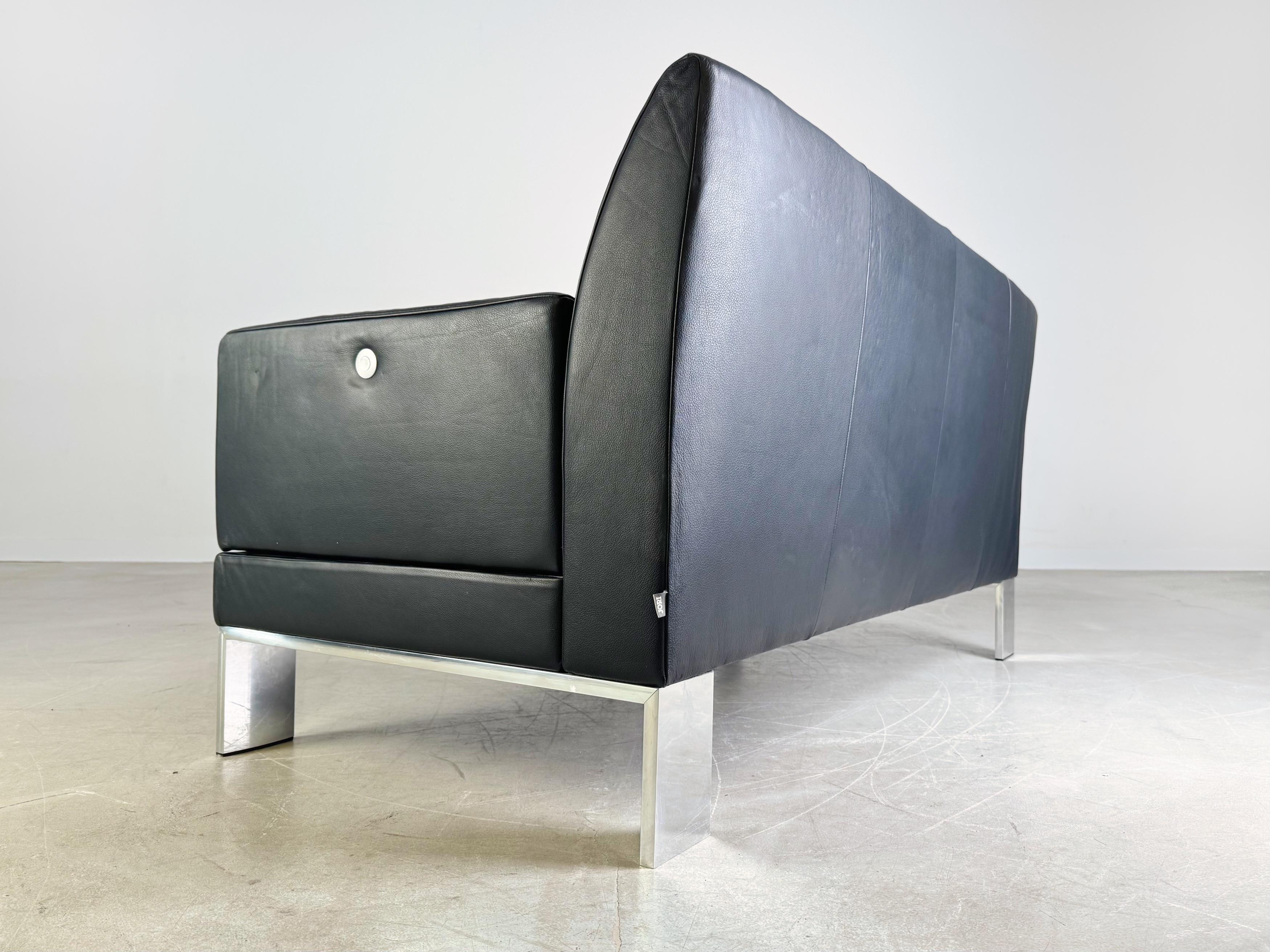 Original Jori Glove Sofa Zweisitzer klappbar Design Couch Leder For Sale 2