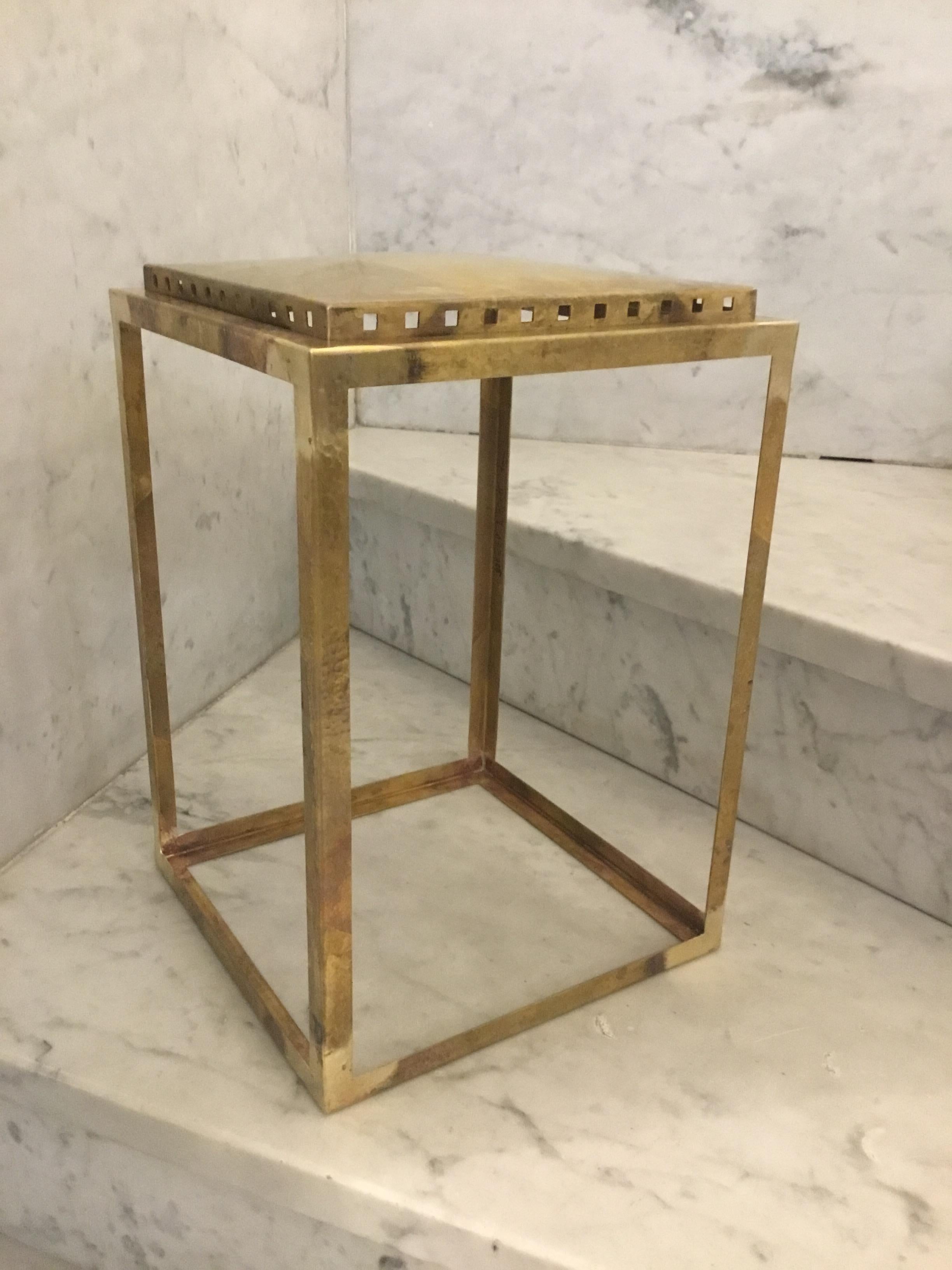 Austrian Original Josef Hoffmann Attributed Lantern Wiener Werkstaetten Style, Jugendstil For Sale