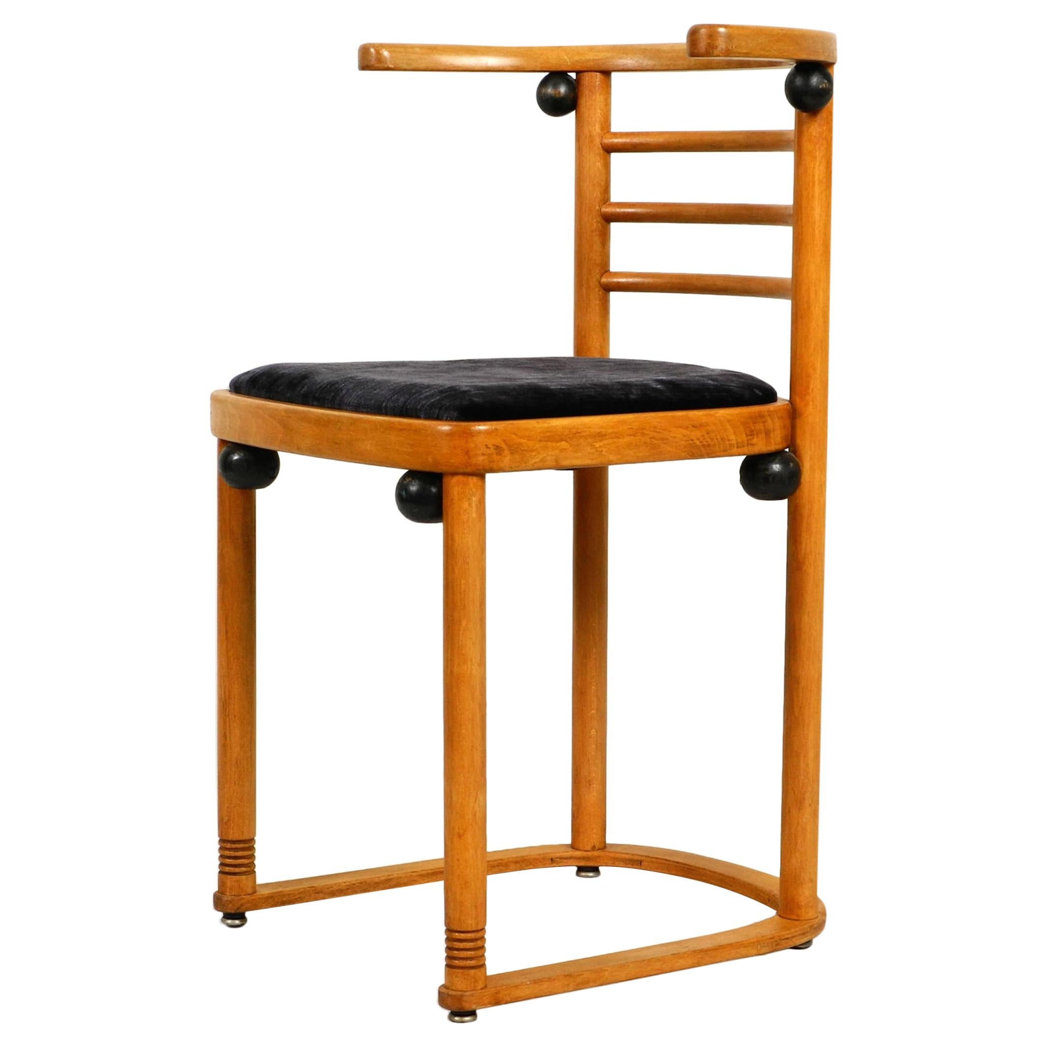 Original Josef Hoffmann "Bat" Chair Made of Solid Oakwood for Wittmann Austria