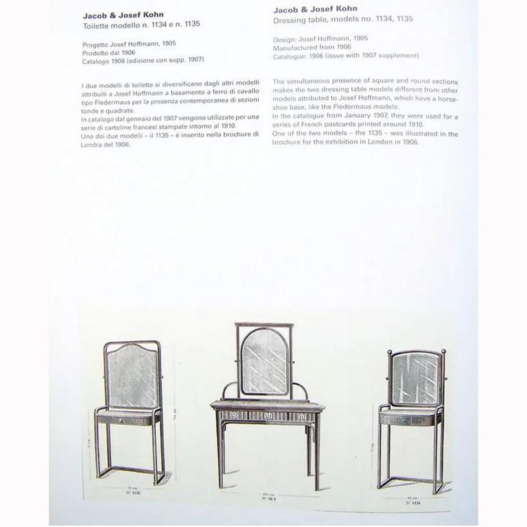 Jugendstil Original Josef Hoffmann Dressing Table from 1905 by Jacob & Josef Kohn For Sale