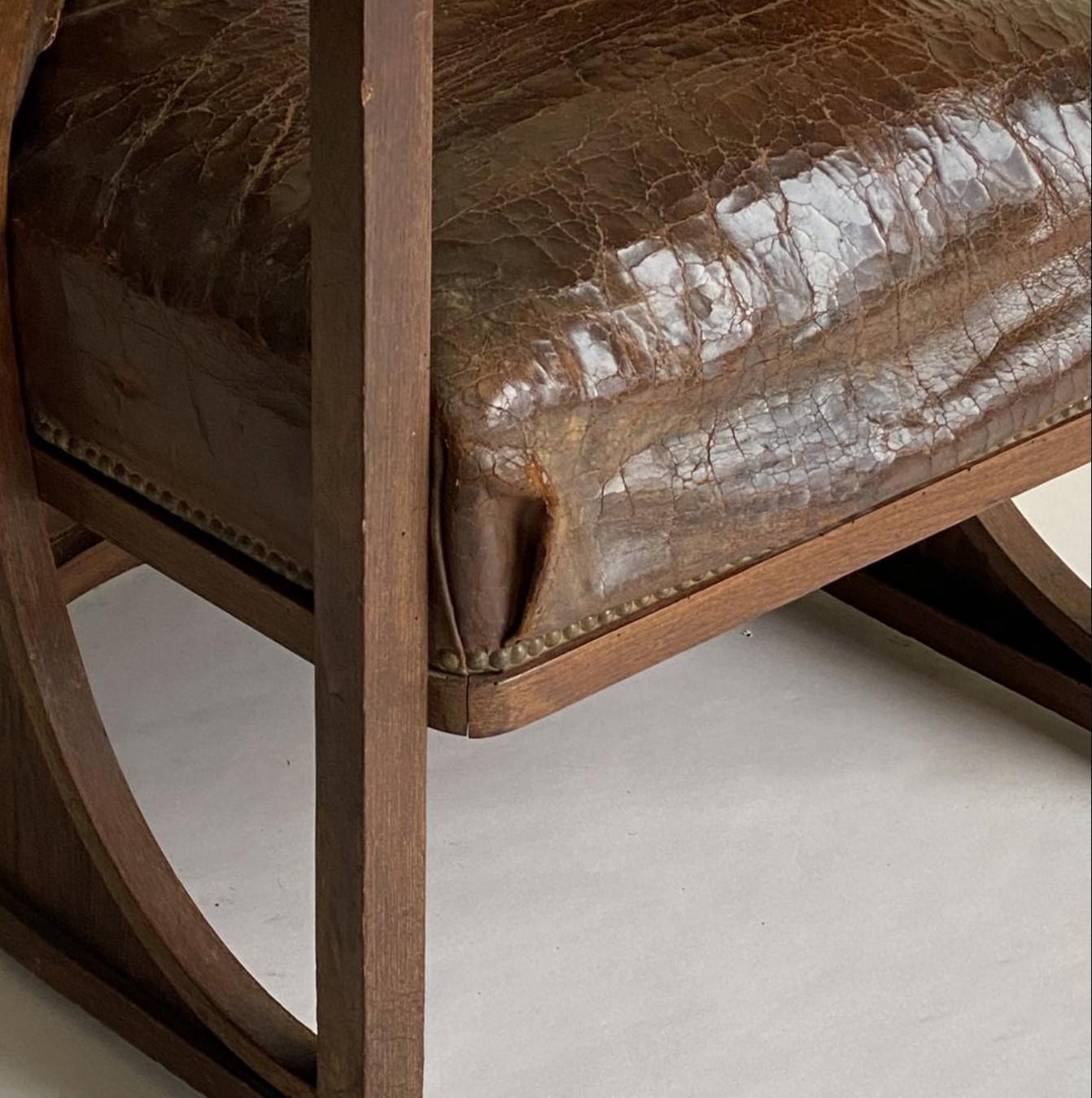 Fauteuil original Josef Hoffmann, J. & J. Kohn, Model No. 428/F. en venta 4