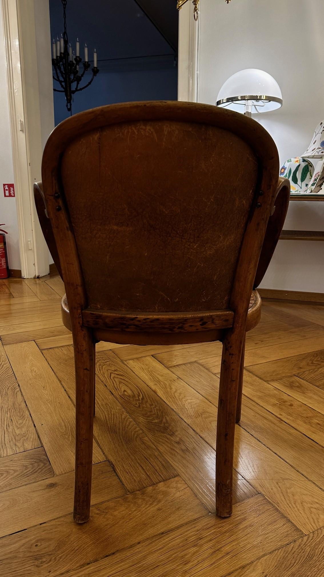 Silla original Josef Hoffmann/Gebrüder J&J Kohn, principios del siglo XX, Jugendstil Hecho a mano en venta