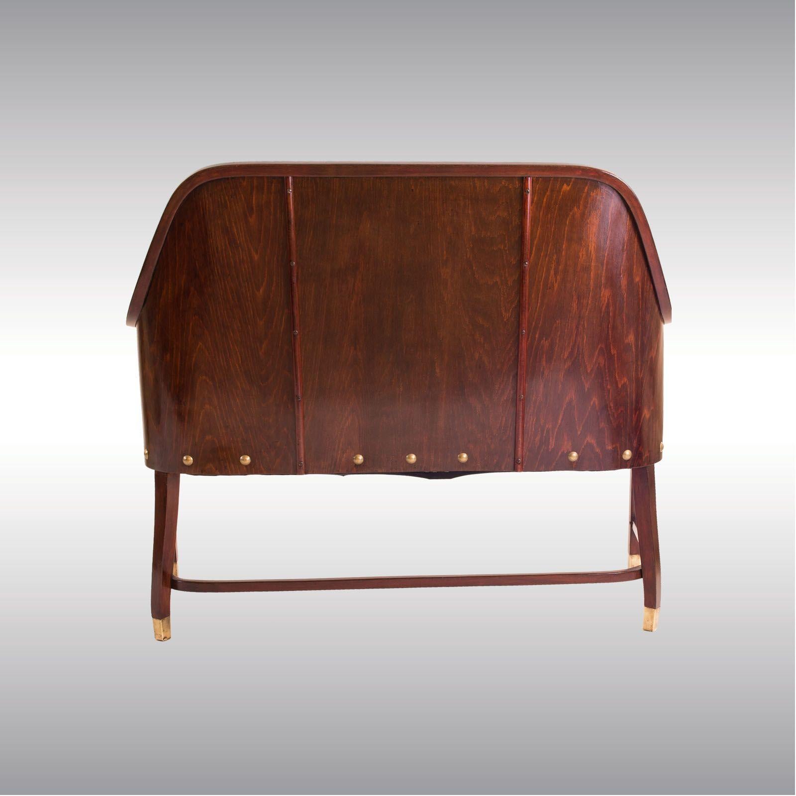 Hand-Crafted Original Josef Hoffmann & J. & J. Kohn Bench Vienna Secession, 1901 For Sale