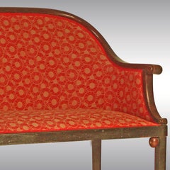 Panca/seduta originale Josef Hoffmann Jugendstil, inizio XX secolo restaurate