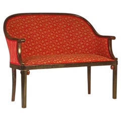 Panca/seduta originale Josef Hoffmann Jugendstil, inizio XX secolo restaurate