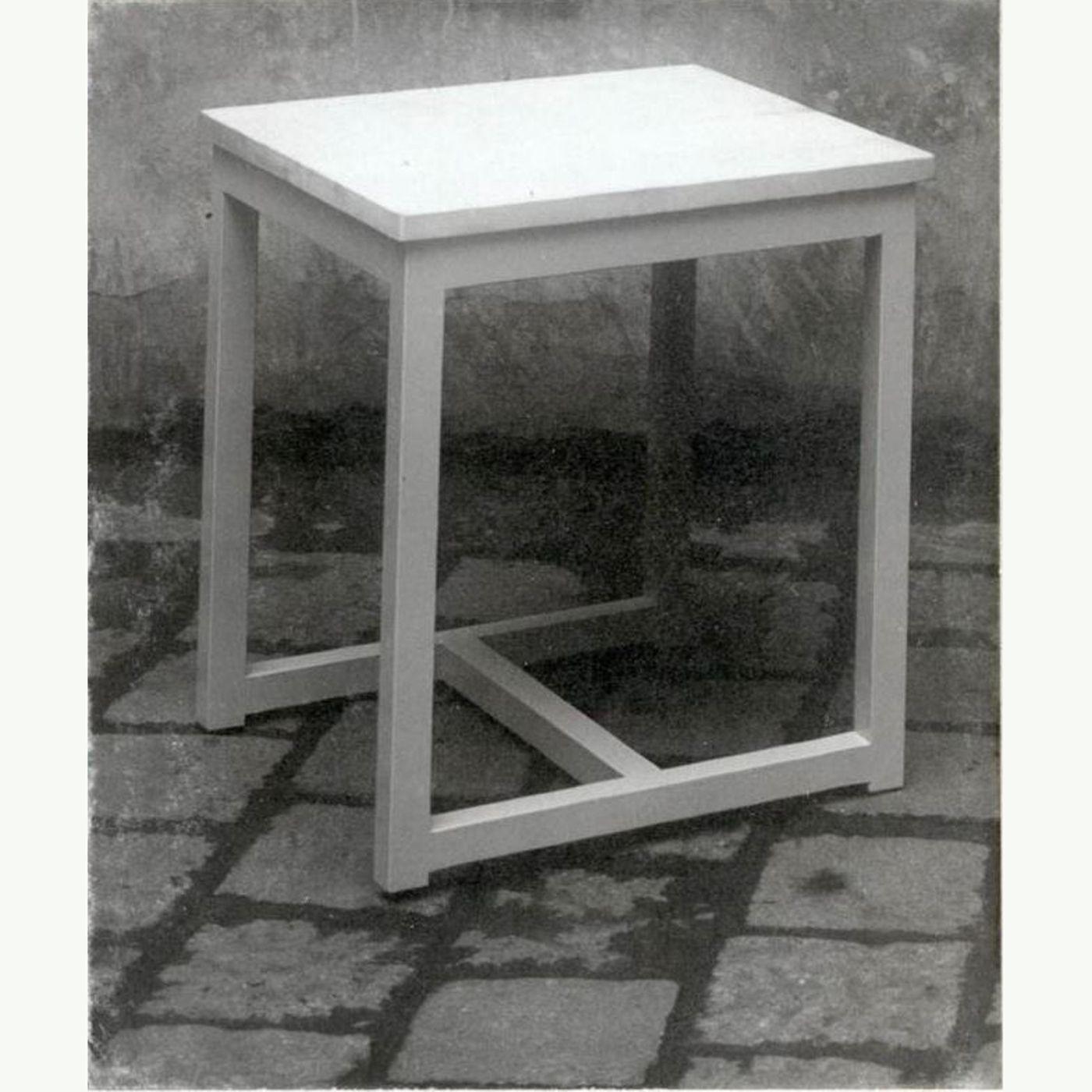 Hand-Crafted Original Josef Hoffmann Stool, Prag Rudniker Wicker-Fabrication For Sale