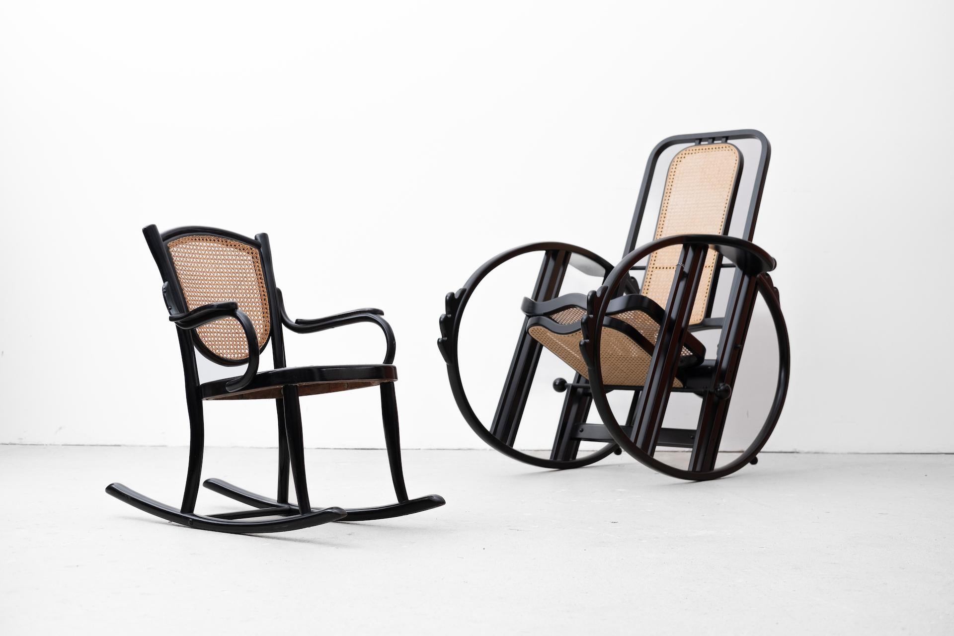 Original Jugendstil-Schaukelstuhl für Kinder, Gebrüder Thonet, Nr. 59 (1910) im Angebot 7