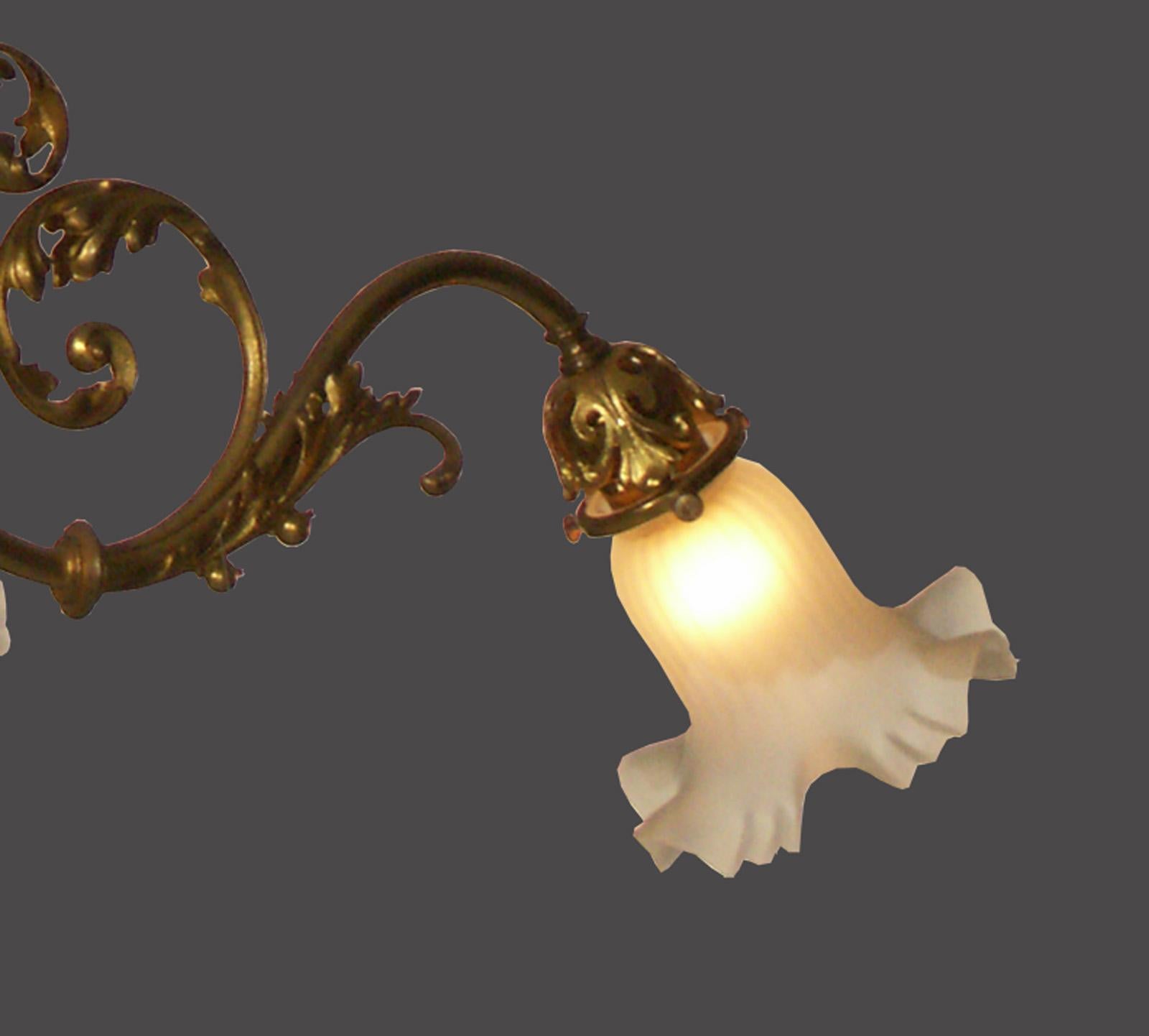 Fatto a mano Lampadario originale in stile Jugendstil/secessionista viennese Ringstrassen in vendita