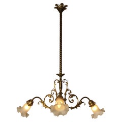 Lustre original de style Jugendstil / sécessionniste viennois Ringstrassen
