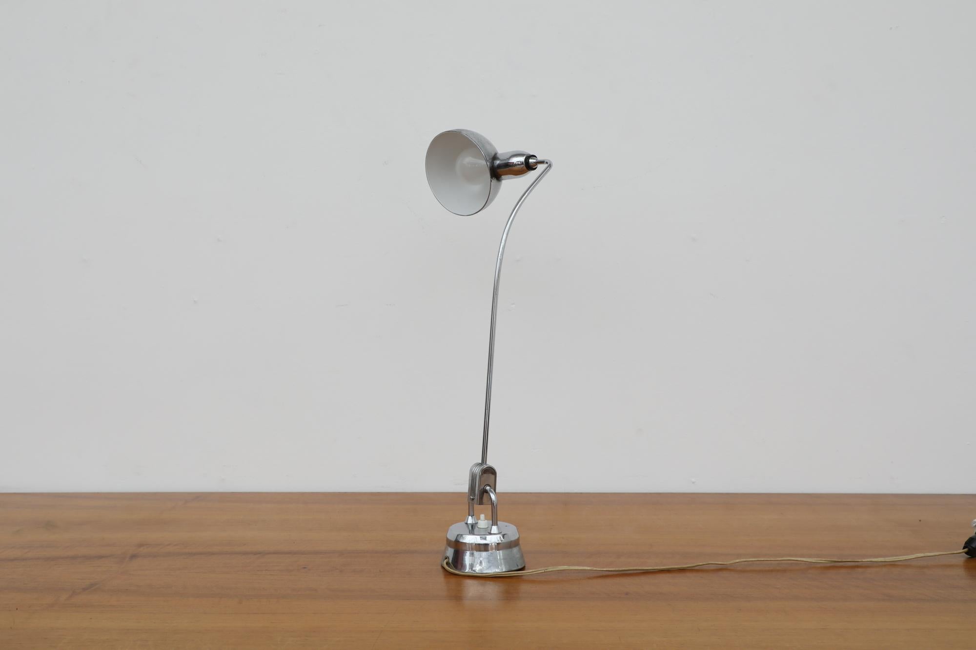 Original JUMO 1940's Model 600 Desk Lamp, Selected by Charlotte Perriand 5