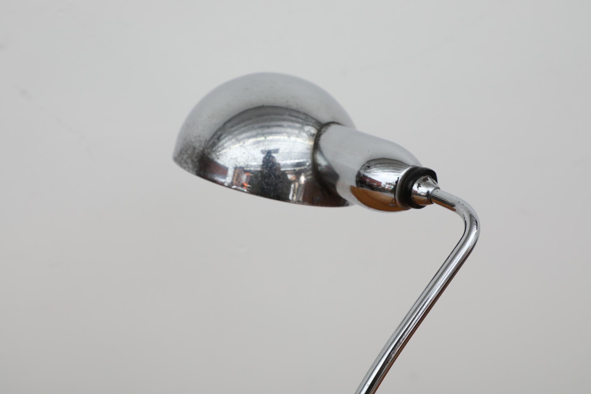 Original JUMO 1940's Model 600 Desk Lamp, Selected by Charlotte Perriand For Sale 7
