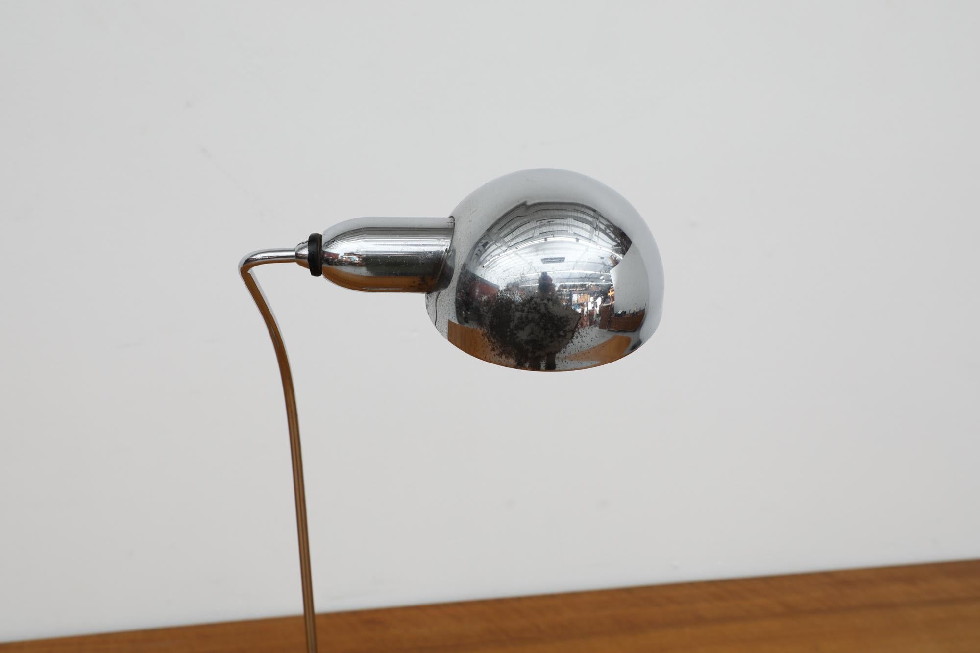 Original JUMO 1940's Model 600 Desk Lamp, Selected by Charlotte Perriand For Sale 8