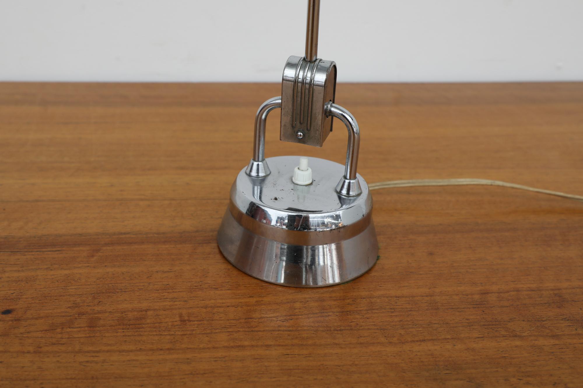 Original JUMO 1940's Model 600 Desk Lamp, Selected by Charlotte Perriand For Sale 9