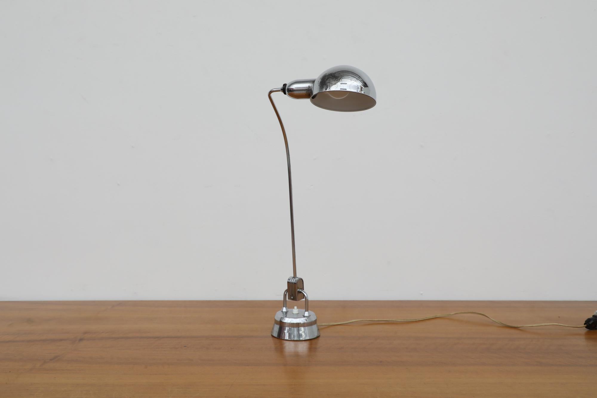 Original JUMO 1940's Model 600 Desk Lamp, Selected by Charlotte Perriand For Sale 1
