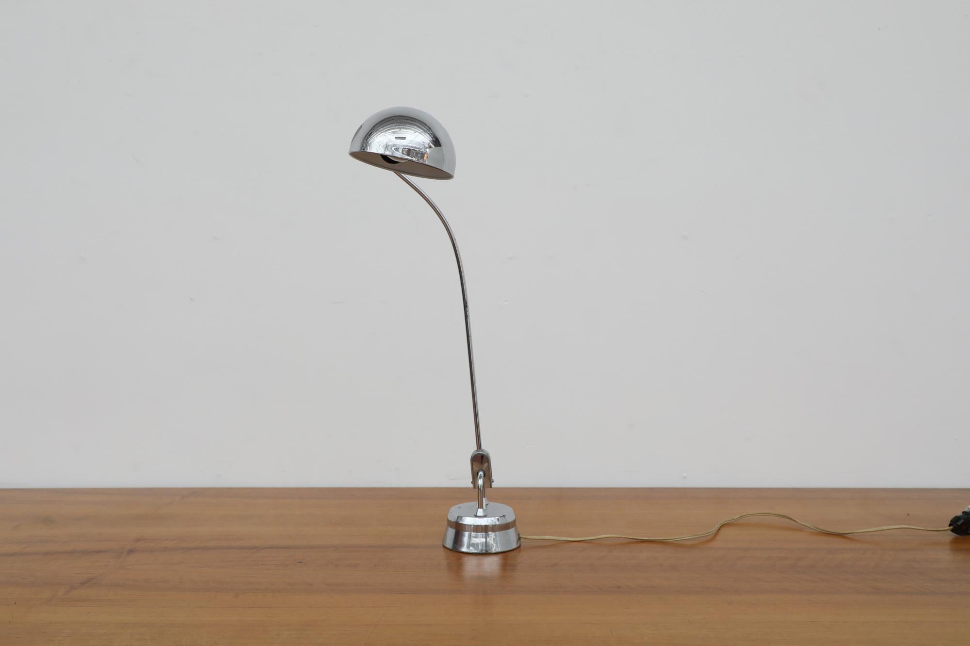 Original JUMO 1940's Model 600 Desk Lamp, Selected by Charlotte Perriand For Sale 2