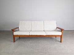 Divano originale Juul Kristensen del Medioevo Divano Glostrup Teak 1960
