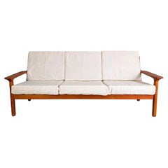 Original Juul Kristensen Midcentury Sofa Glostrup Couch Teak 1960
