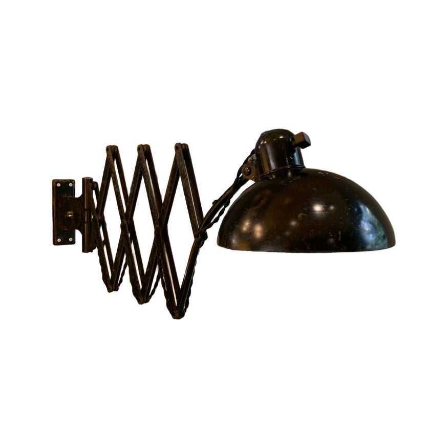 Original KAISER-idell Scissor Wall Lamp For Sale