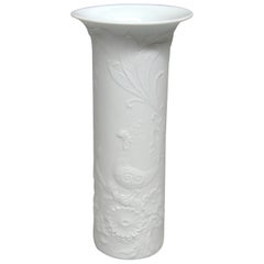 Original Kaiser White Bisque Ceramic Flower Vase, Made in West-Germany, 1960s
