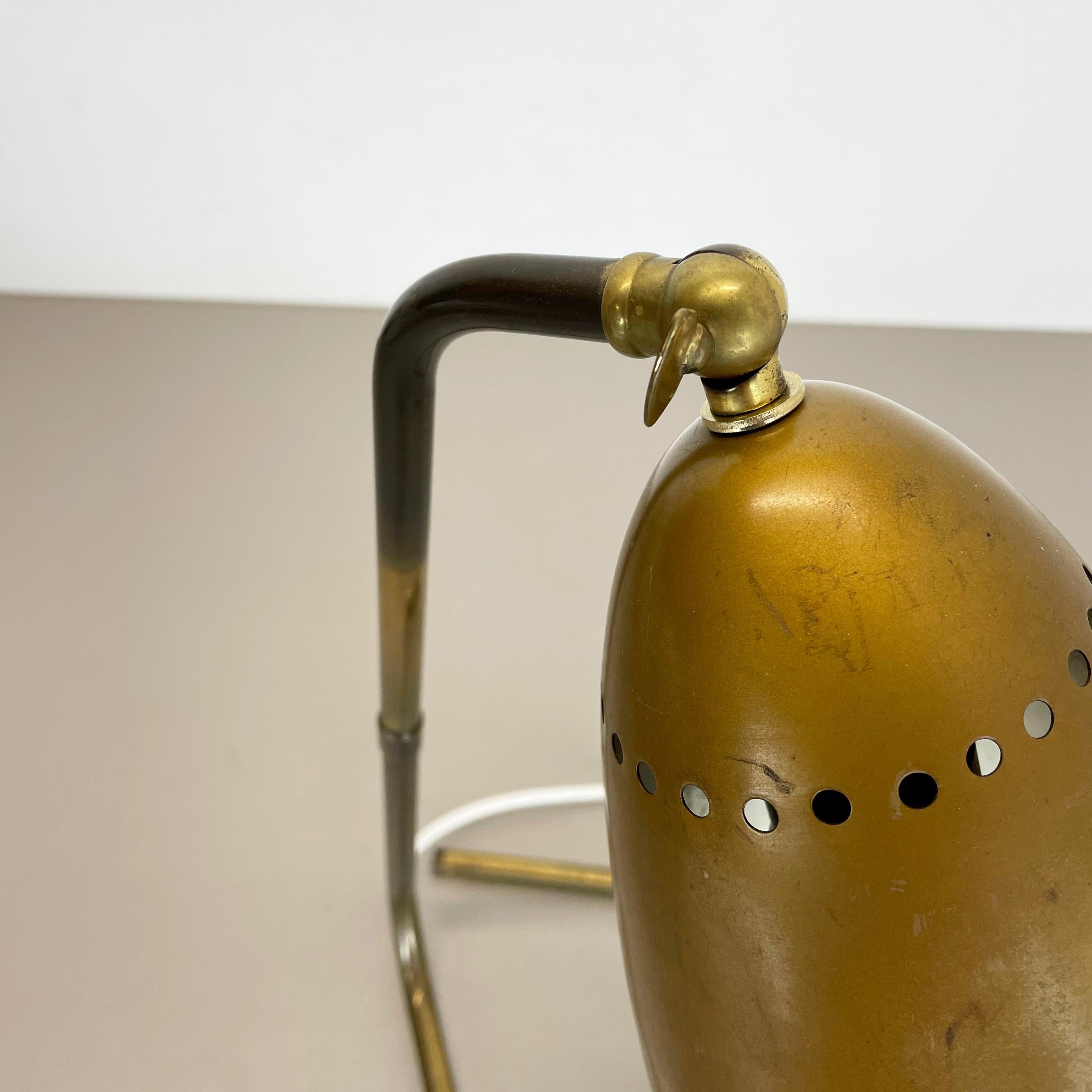 Original Kalmar Style Hollywood Regency Brass Table Light, Austria, 1950s For Sale 6