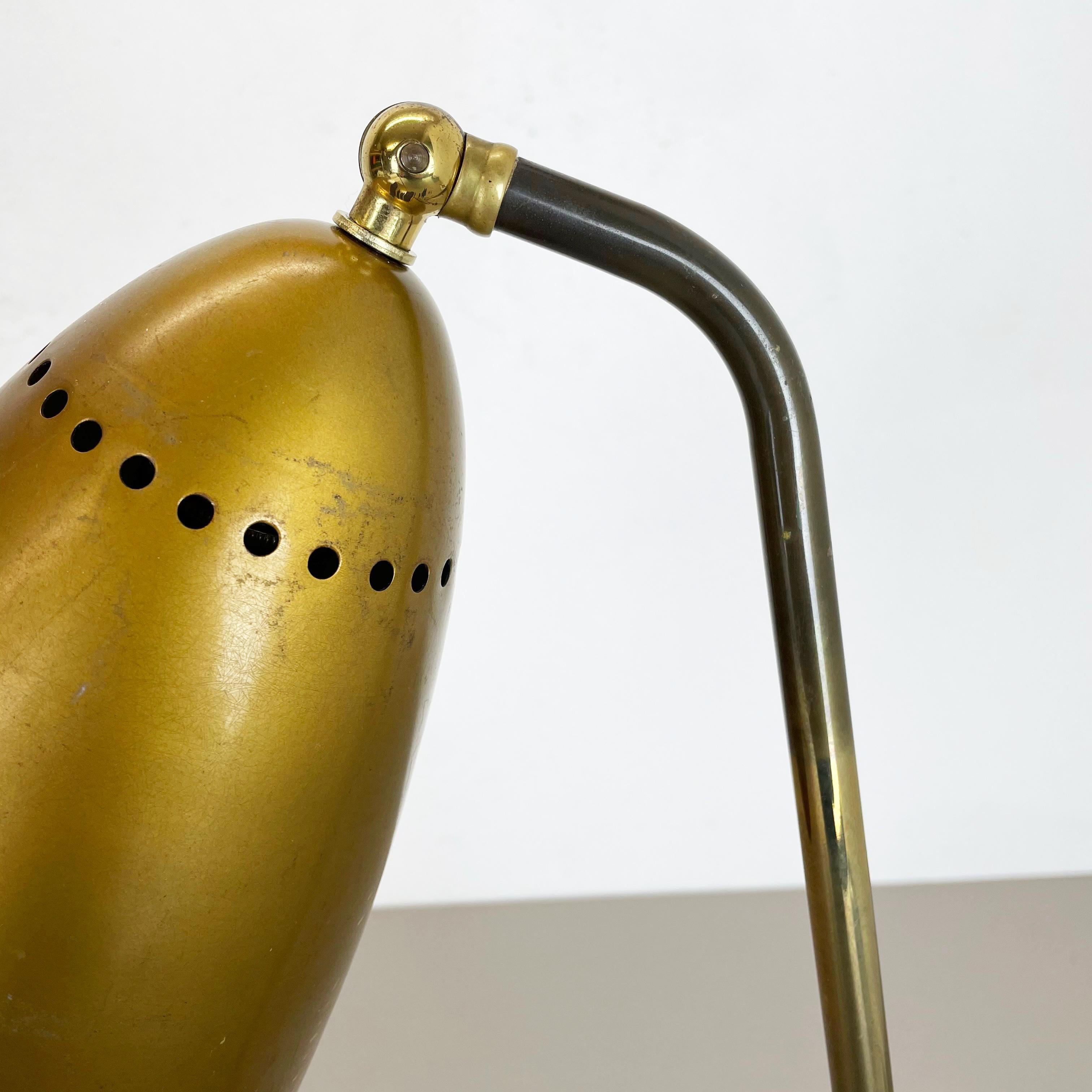 Original Kalmar Style Hollywood Regency Brass Table Light, Austria, 1950s For Sale 14