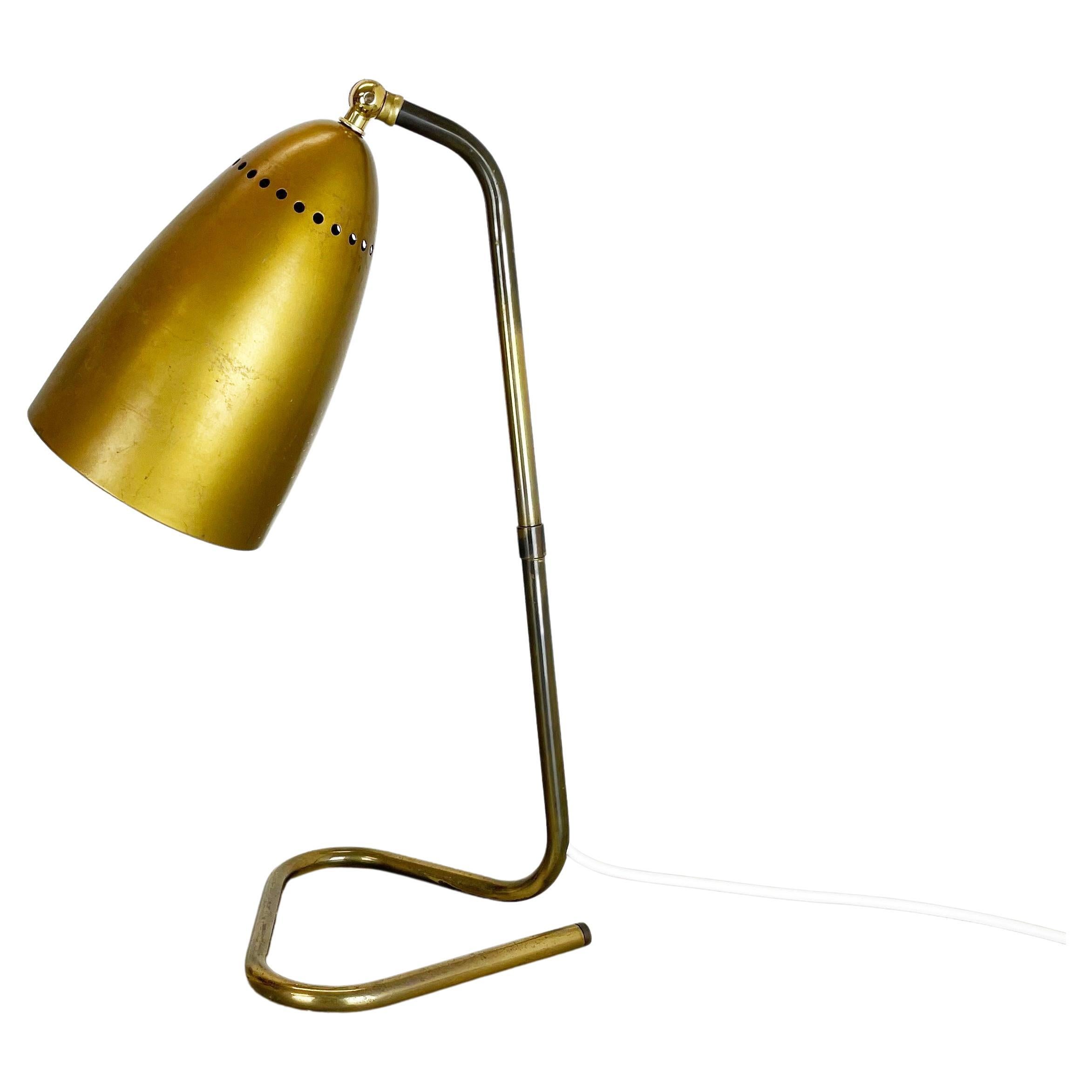 Original Kalmar Style Hollywood Regency Brass Table Light, Austria, 1950s For Sale