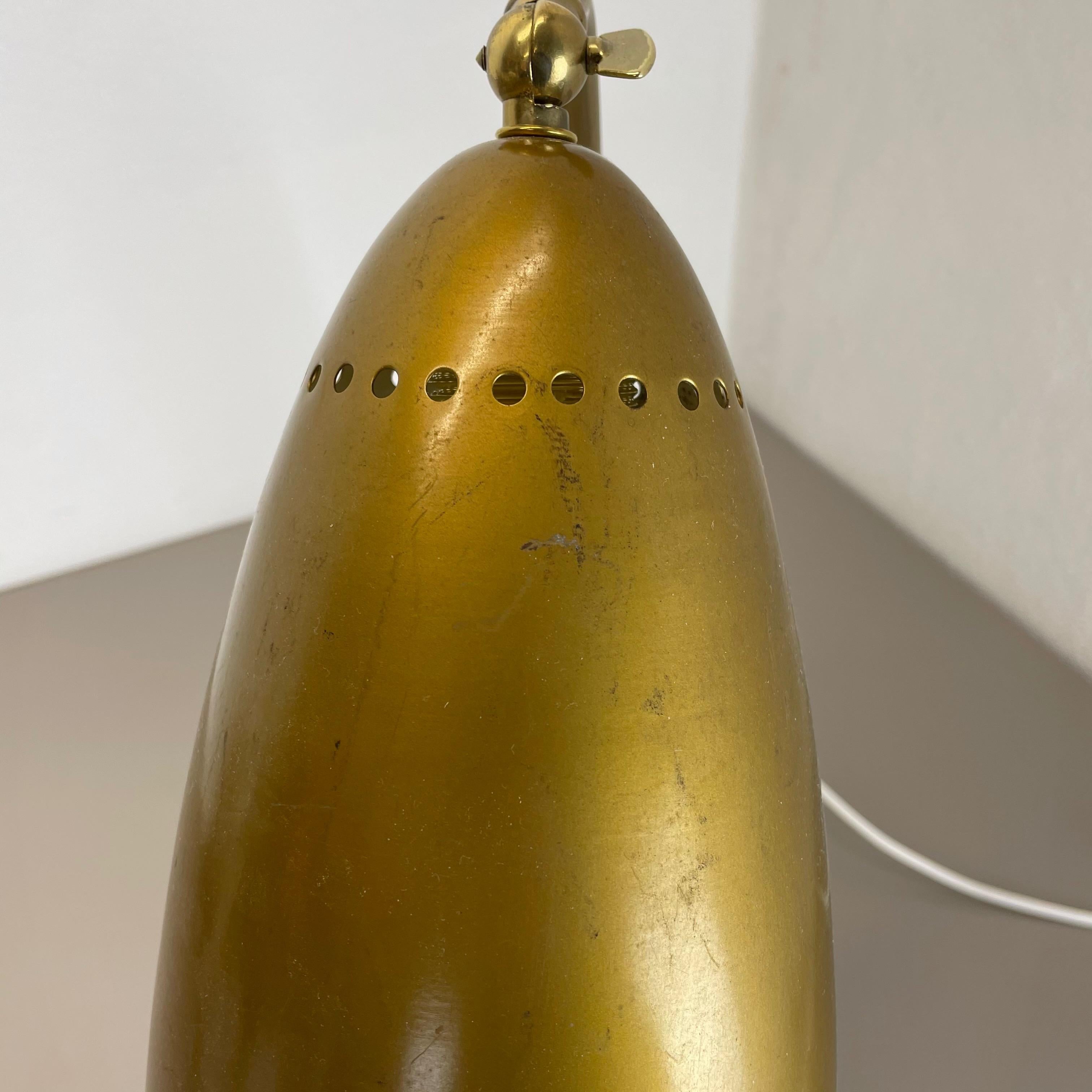 Original Kalmar Style Hollywood Regency Brass Table Light, Austria, 1960s For Sale 7