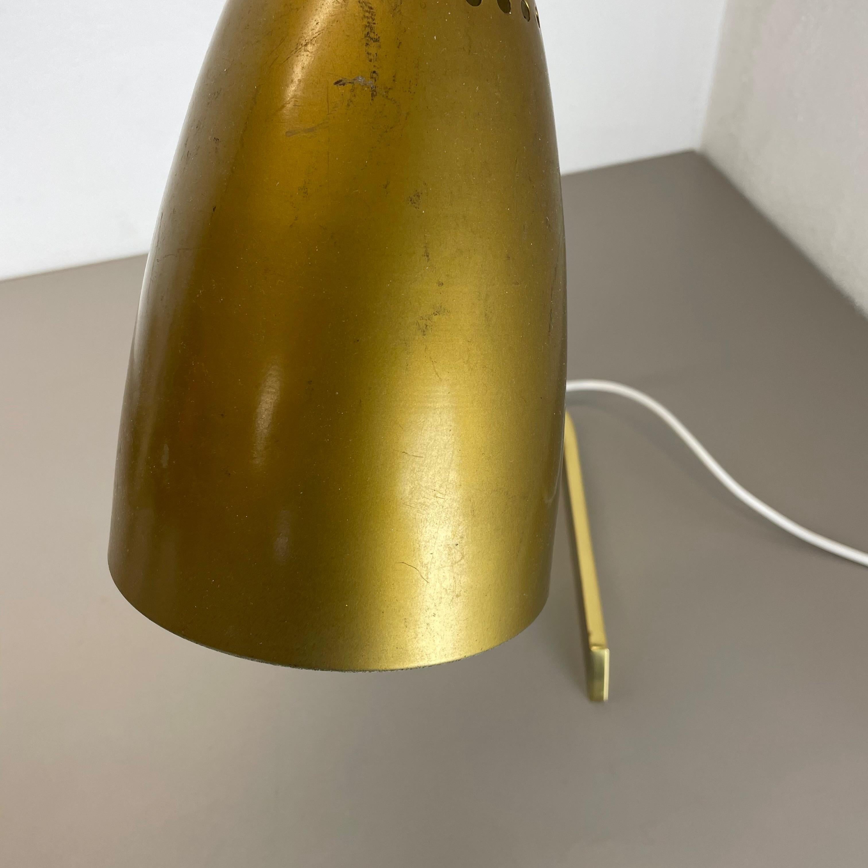 Original Kalmar Style Hollywood Regency Brass Table Light, Austria, 1960s For Sale 9