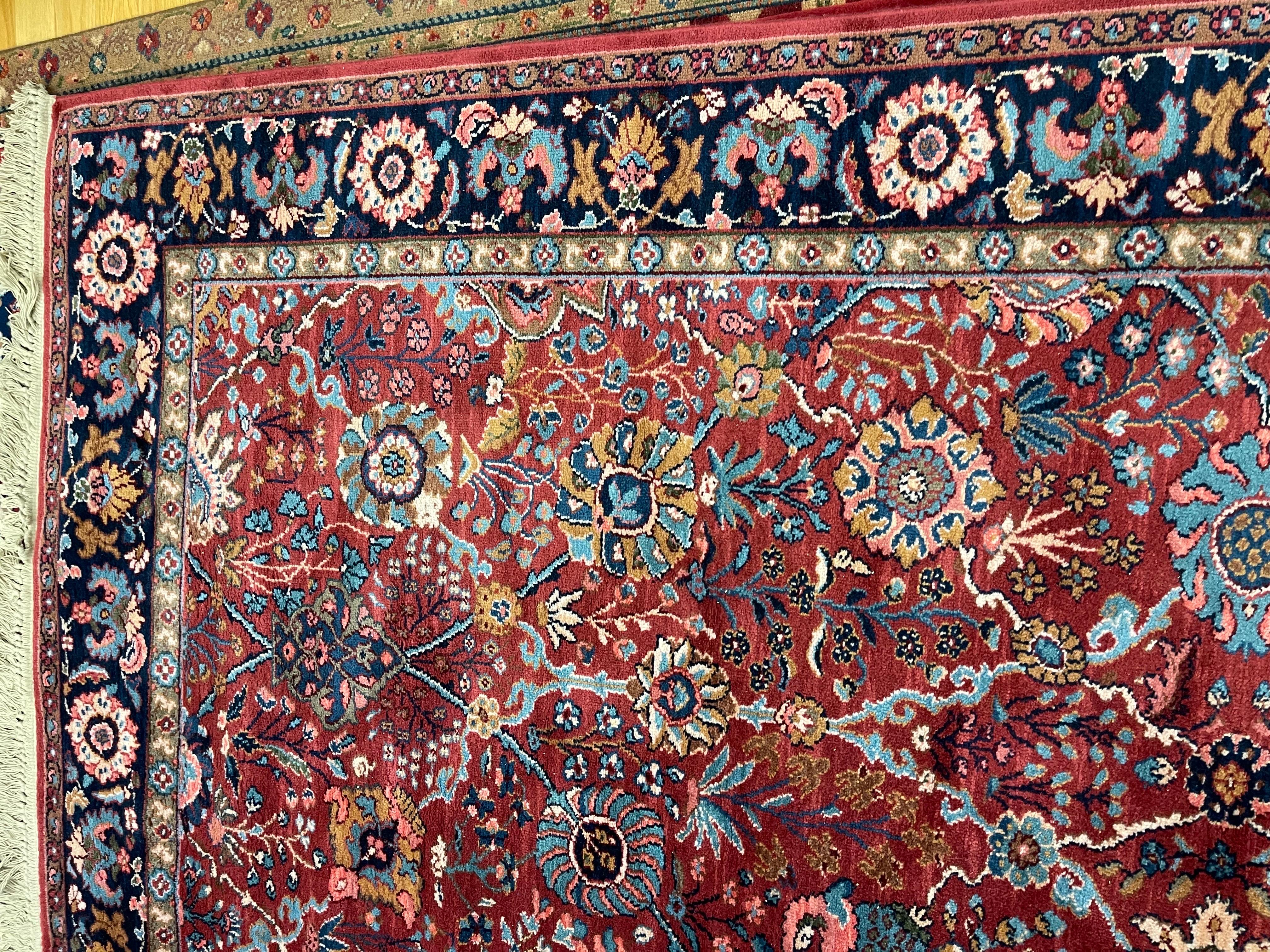 Original Karastan Collection Wool Rug with Rare Ispahan Pattern 8'8