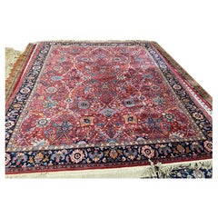Used Original Karastan Collection Wool Rug with Rare Ispahan Pattern 8'8" by 10'6"