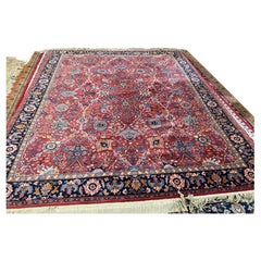 Vintage Original Karastan Collection Wool Rug with Rare Ispahan Pattern 8'8" by 10'6"