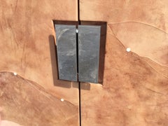 Original Karl Springer Television Cabinet 1989 Goatskin