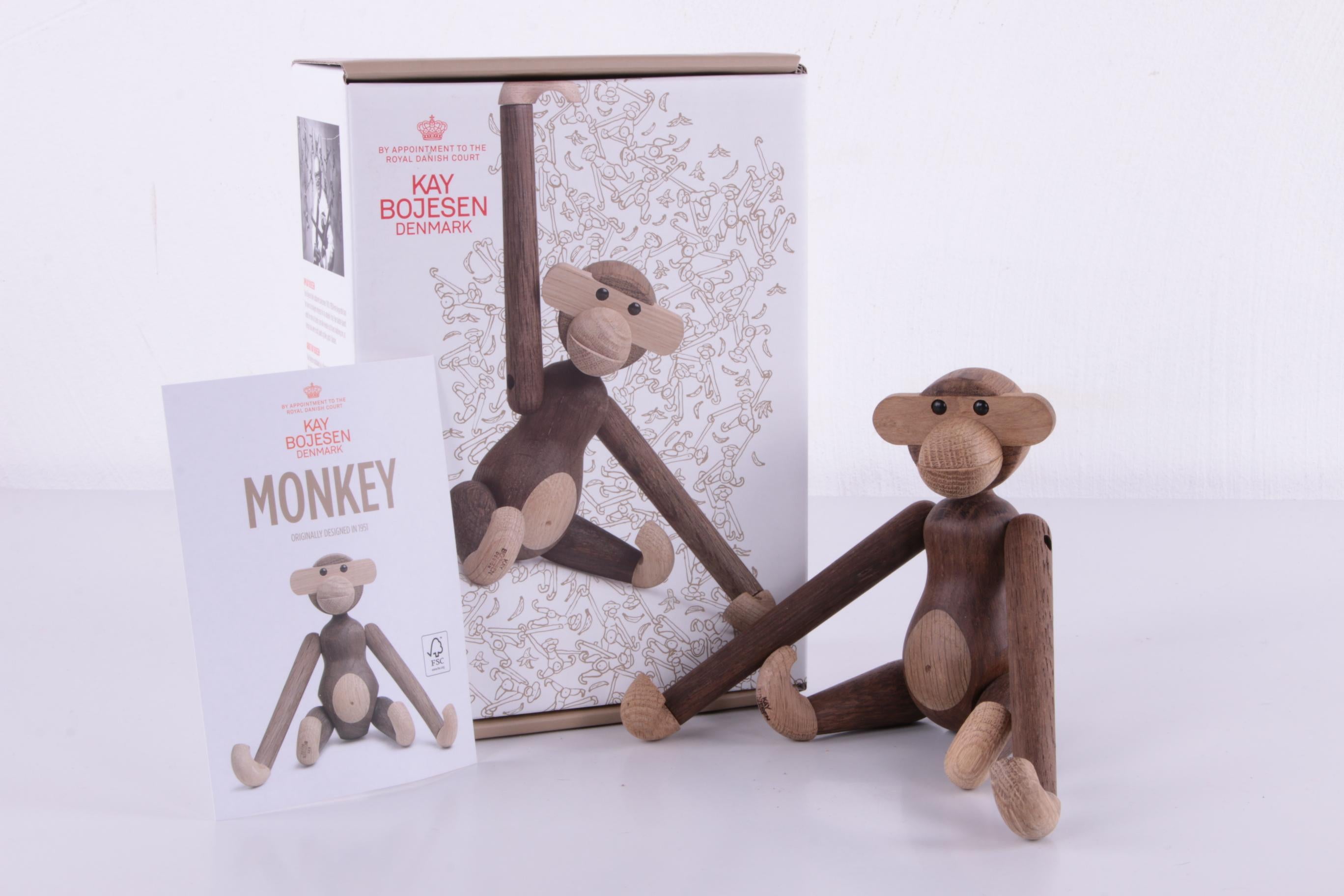 Mid-Century Modern Original Kay Bojesen Monkey Monkey Size Small