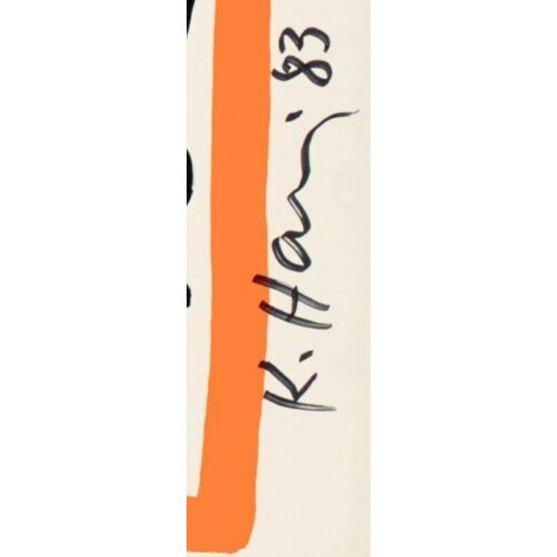 Original-Kunstgalley-Poster von Keith Haring, Robert Frazer, 1983, handsigniert, Warhol (Moderne) im Angebot