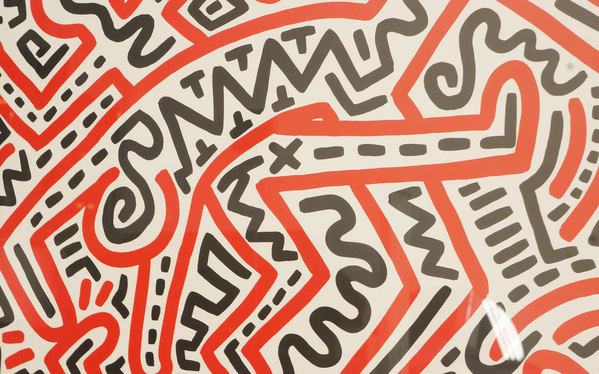 keith haring lithograph signed