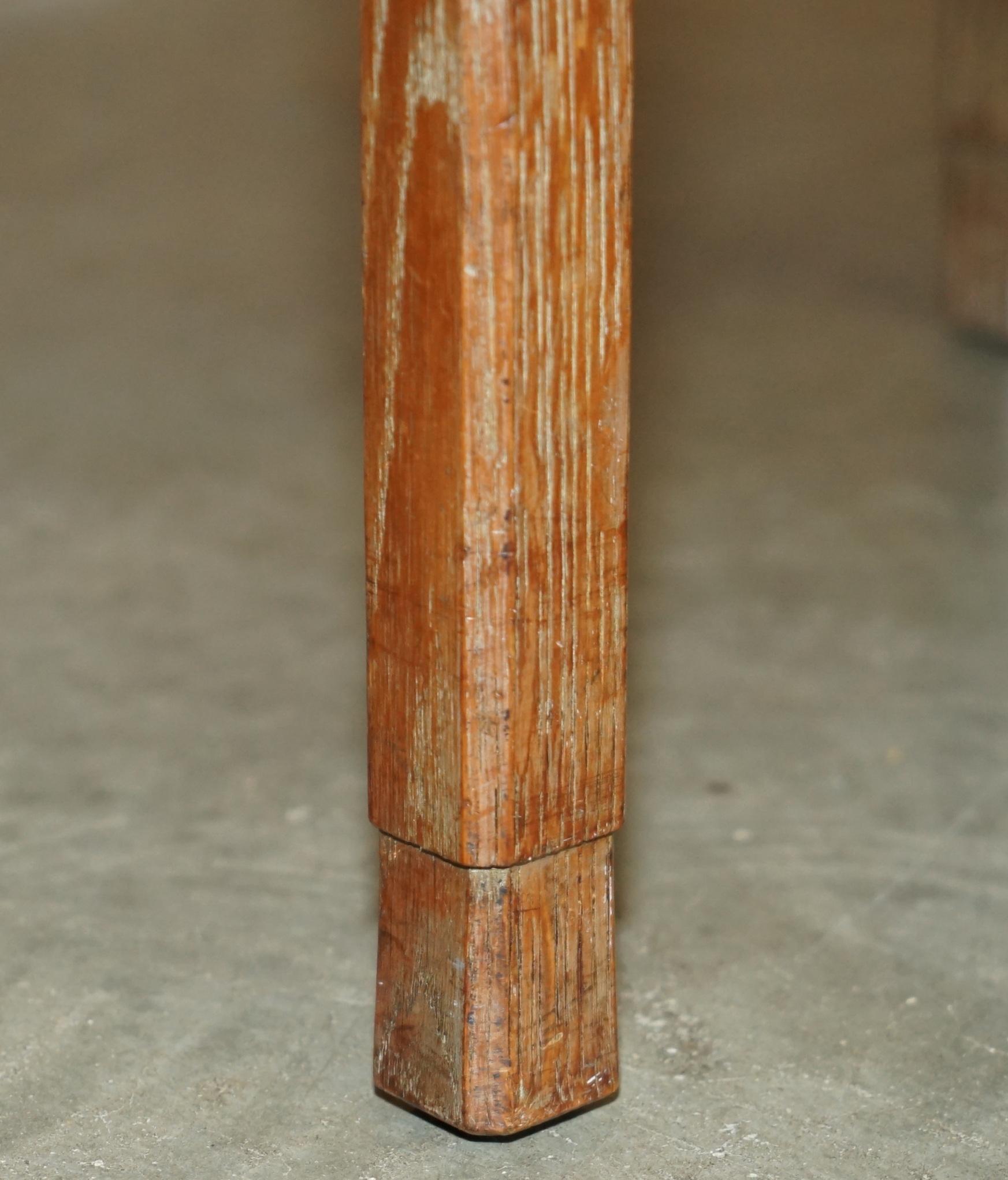 Original King George VI Coronation Stool 1937 Limed Oak By Waring & Gillow For Sale 8