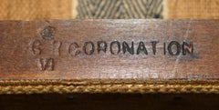 Original King George VI Coronation Stool 1937 Limed Oak By Waring & Gillow